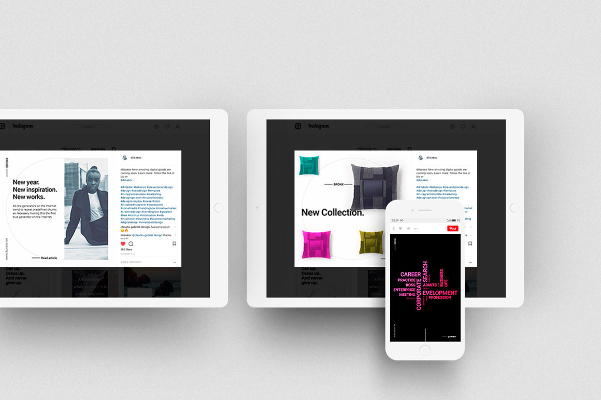 BRONX Social Media + Bonus, a Social Media Template by Presentations Studio (Photo 9 of 14)