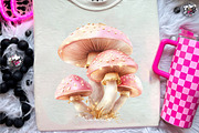 Watercolor Cute Magic Fairy Mushroom, an Illustration by CreationArt (Thumbnail 5 of 9)