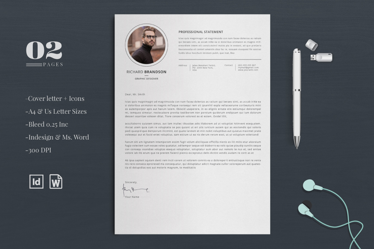 Resume/CV, a Resume Template by Atakana (Photo 2 of 5)