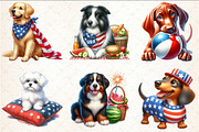 4th Of July Dog Sublimation Clipart, a Seasonal Illustration by Rose Art (Thumbnail 4 of 4)