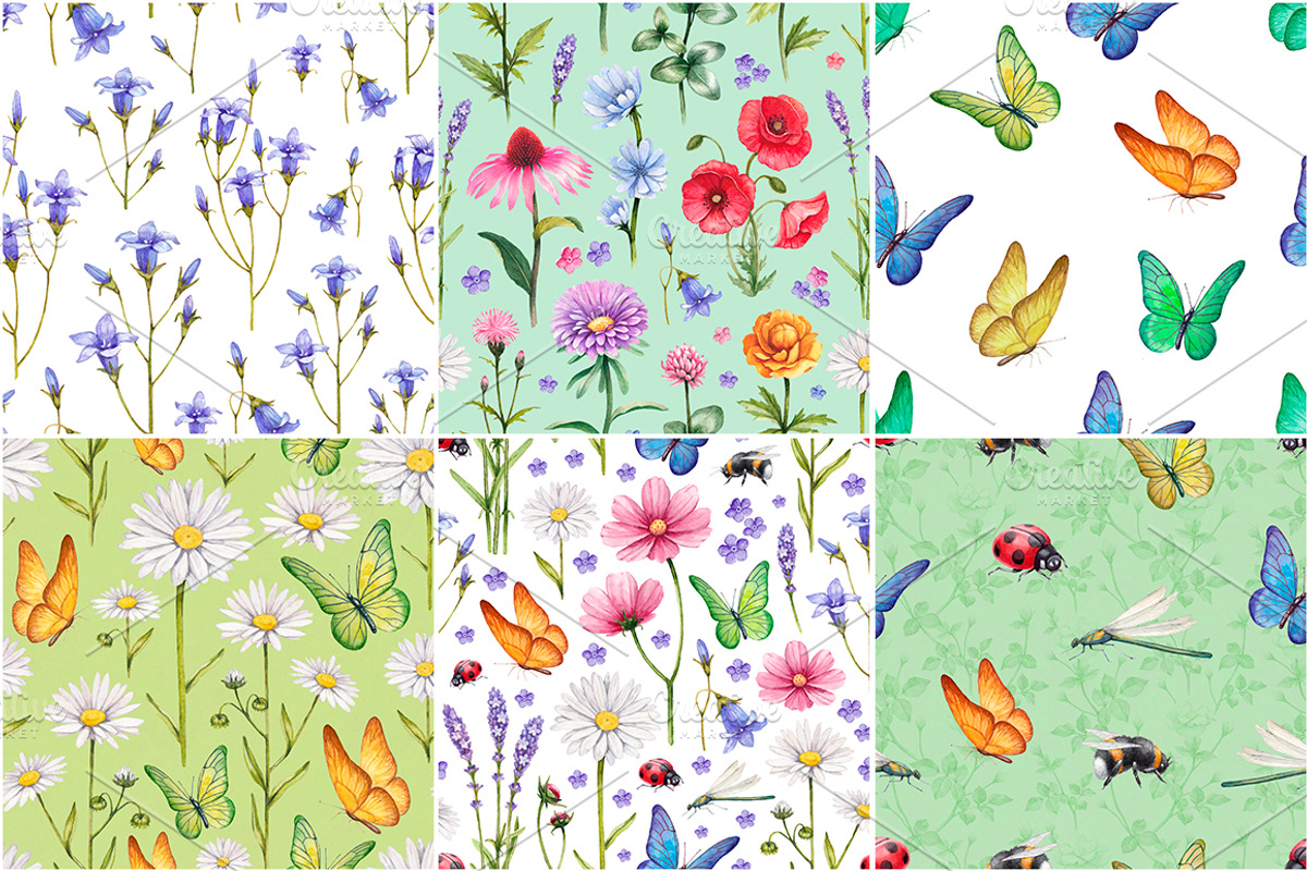 Watercolour wild nature, a Pattern Graphic by Sundra (Photo 15 of 19)