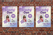 Purple Y2K Beauty Class Flyer Set, a Flyer Template by Aiyari Graphic (Thumbnail 3 of 3)