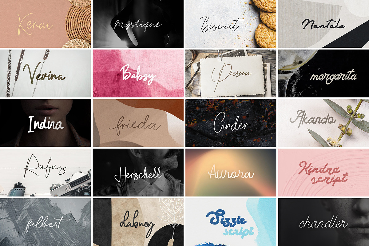 Chic and Unique Font Bundle Vol 2, a Font by Keke Studio (Photo 5 of 6)