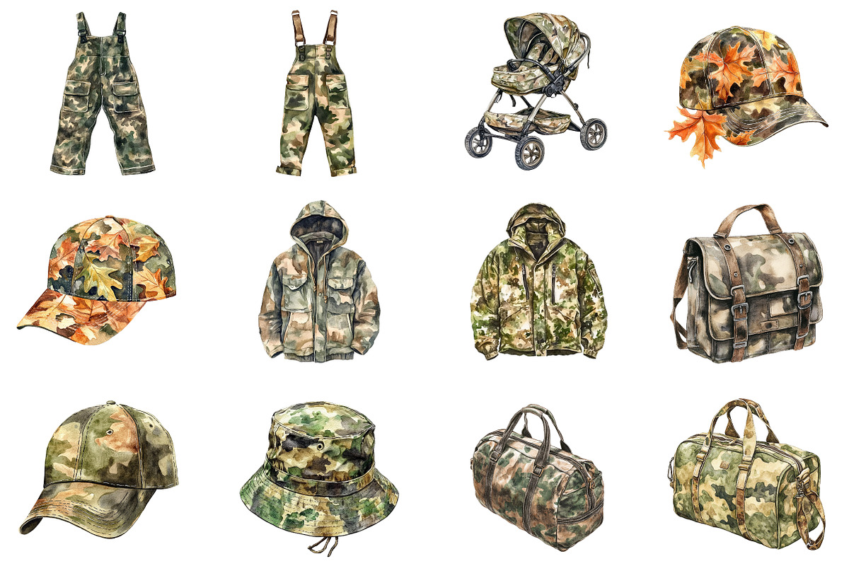 Hunting and Fishing Clipart, an Illustration by CitraGraphics (Photo 5 of 5)