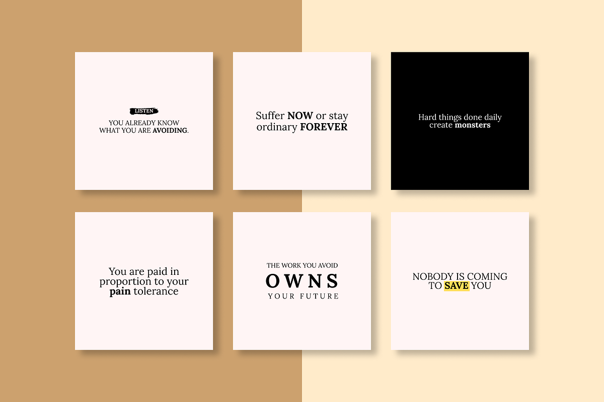 50 INSPIRING INSTAGRAM TEMPLATES, a Social Media Template by RB Boutique (Photo 2 of 9)