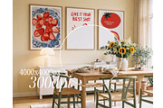 3 Frames Mockup Scene In Kitchen, a Mockup by First Impression Mockups (Thumbnail 4 of 4)