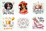 Birthday Queen Sublimation Quotes, an Illustration by Creative Art (Thumbnail 2 of 7)