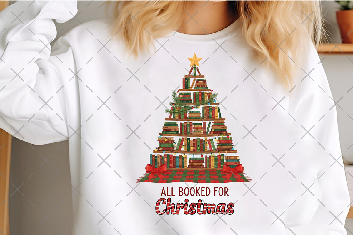 Book Christmas Tree PNG, an Illustration by Craft Nest (Photo 3 of 6)