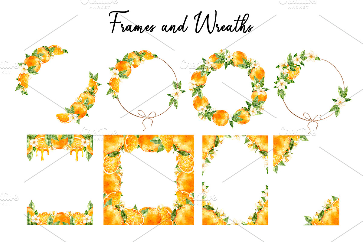 Orange Watercolor Clipart - PNG, a Food Illustration by Eves_Aquadreams (Photo 6 of 11)