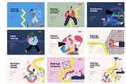 Startups flat vector illustrations, a Templates & Theme by Grivina's shop (Thumbnail 43 of 45)