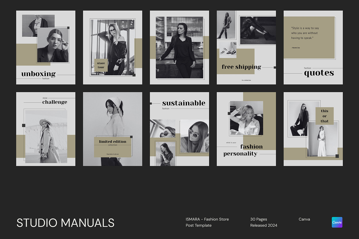 ISMARA – Fashion Store Post Template, a Social Media Template by Studio Manuals (Photo 1 of 8)
