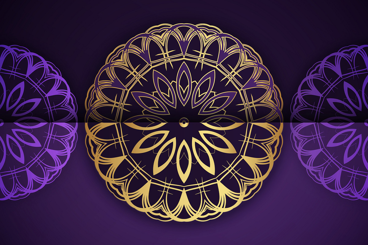Mandala Oriental Floral art Bundle, a Background Graphic by NJ Himel (Photo 23 of 97)