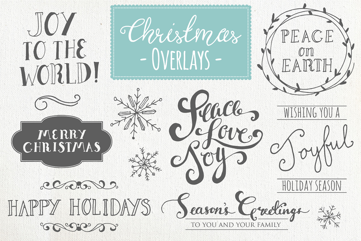 Christmas Clipart + Vectors! (Set 1), a Graphic by The Pen and Brush (Photo 1 of 2)