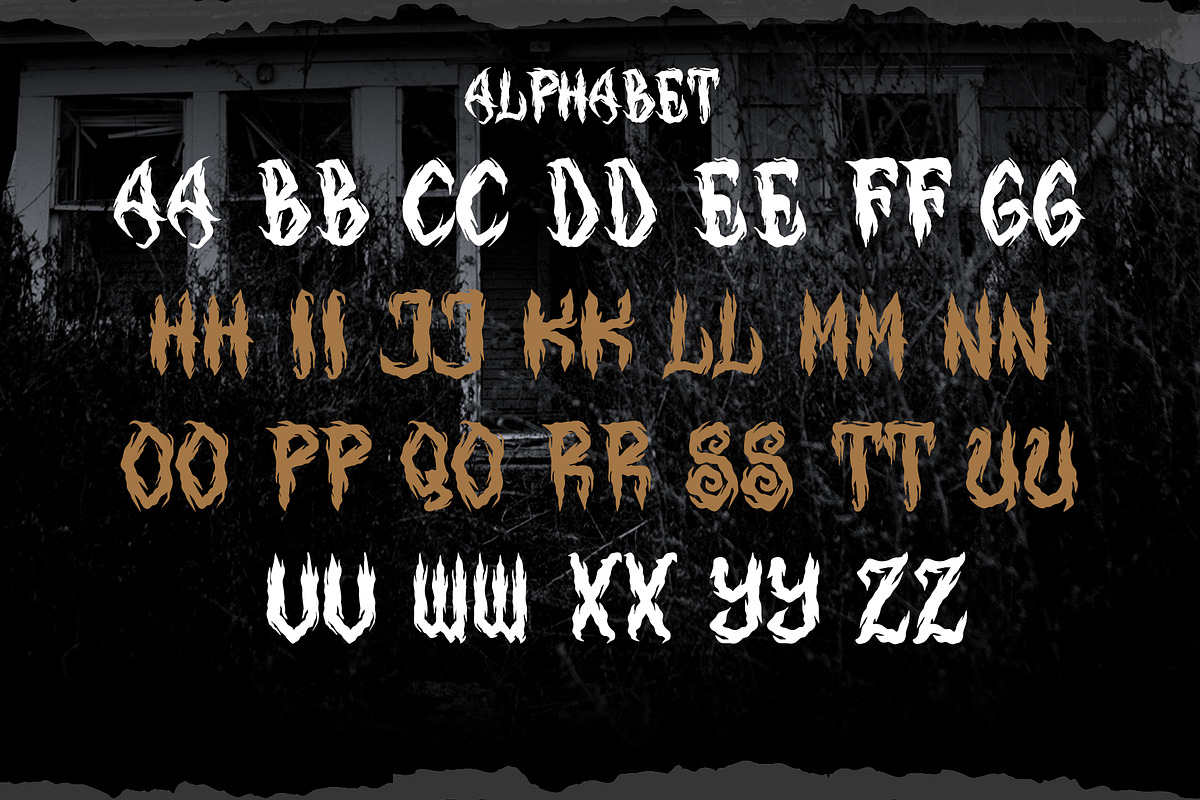 Rungkad Gothic Metal Font, a Blackletter Font by dansdesign (Photo 2 of 12)