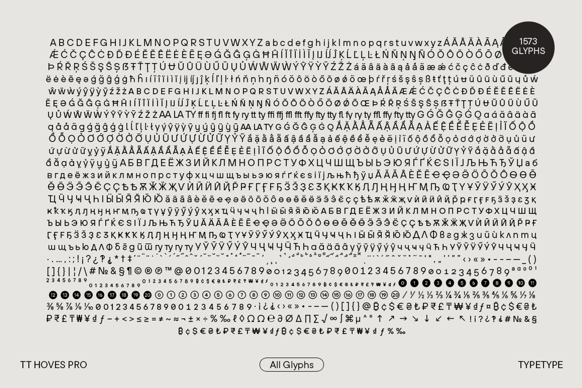 TT Hoves Pro Basic, a Font by TypeType (Photo 6 of 9)