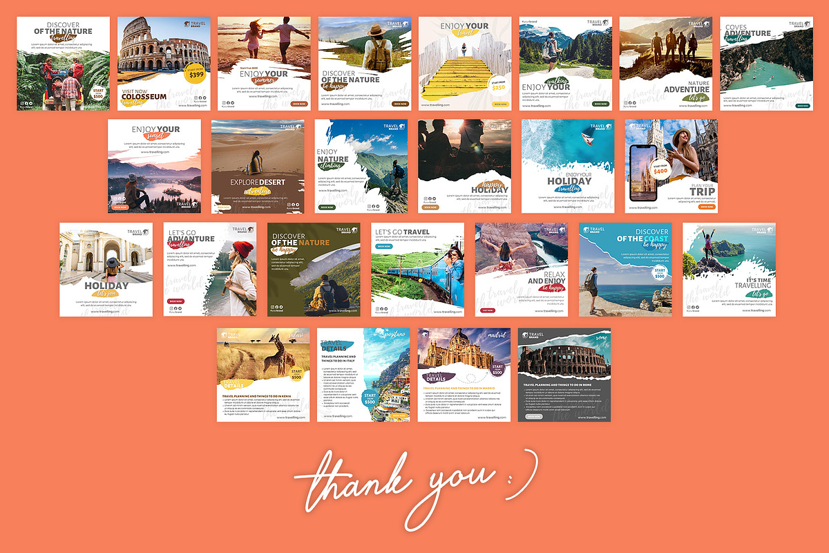Canva instagram Travel Template, a Social Media Template by illycreative (Photo 5 of 5)