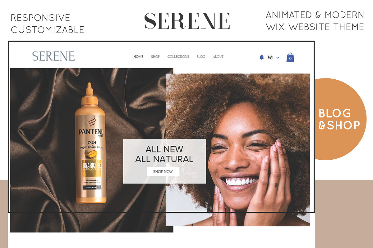 Ecom Wix Studio Template | SERENE, a Wix Template by Design Unique (Photo 1 of 8)