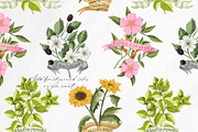 Tea time at the garden clipart set, a Decorative Illustration by Yelloo Fish (Thumbnail 14 of 16)