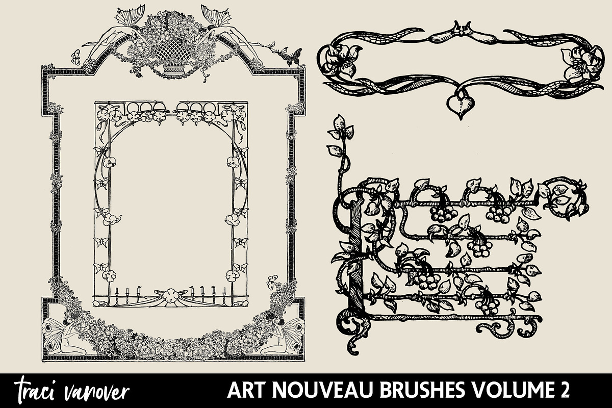 Art Nouveau Frames & Ornaments Vol 2 preview 4