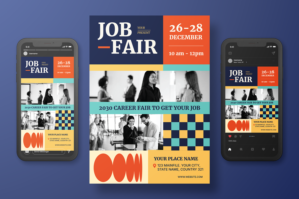 Job Fair Flyer Set, a Flyer Template by Annora Studio (Photo 3 of 6)