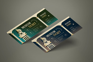 Museum Ticket, a Card Template by graphicook