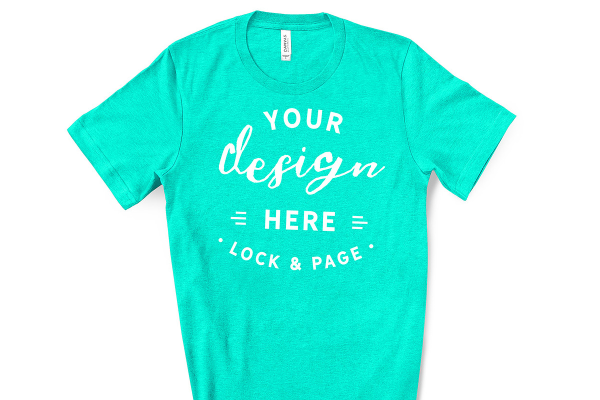 Male Bella Canvas 3001 Mockup Bundle, a Shirt Mockup by lock and page (Photo 48 of 60)