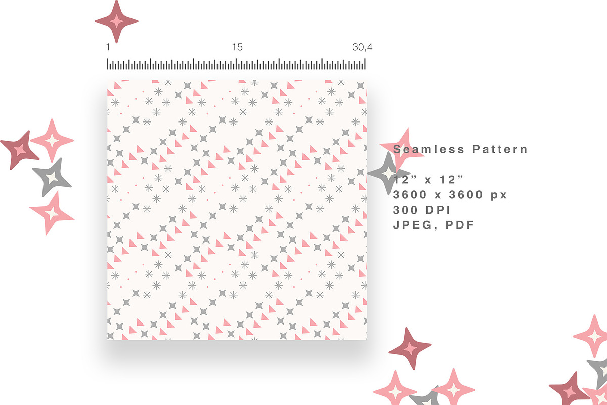 Retro Muse – Geometric Seamless Set, a Pattern Graphic by StudioCitra (Photo 7 of 8)
