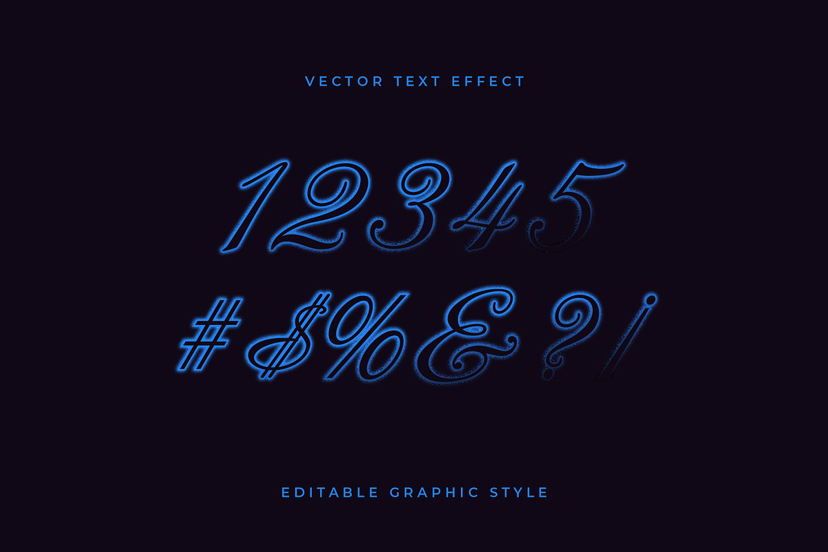 Elegant Script Glow Text Effect preview 2