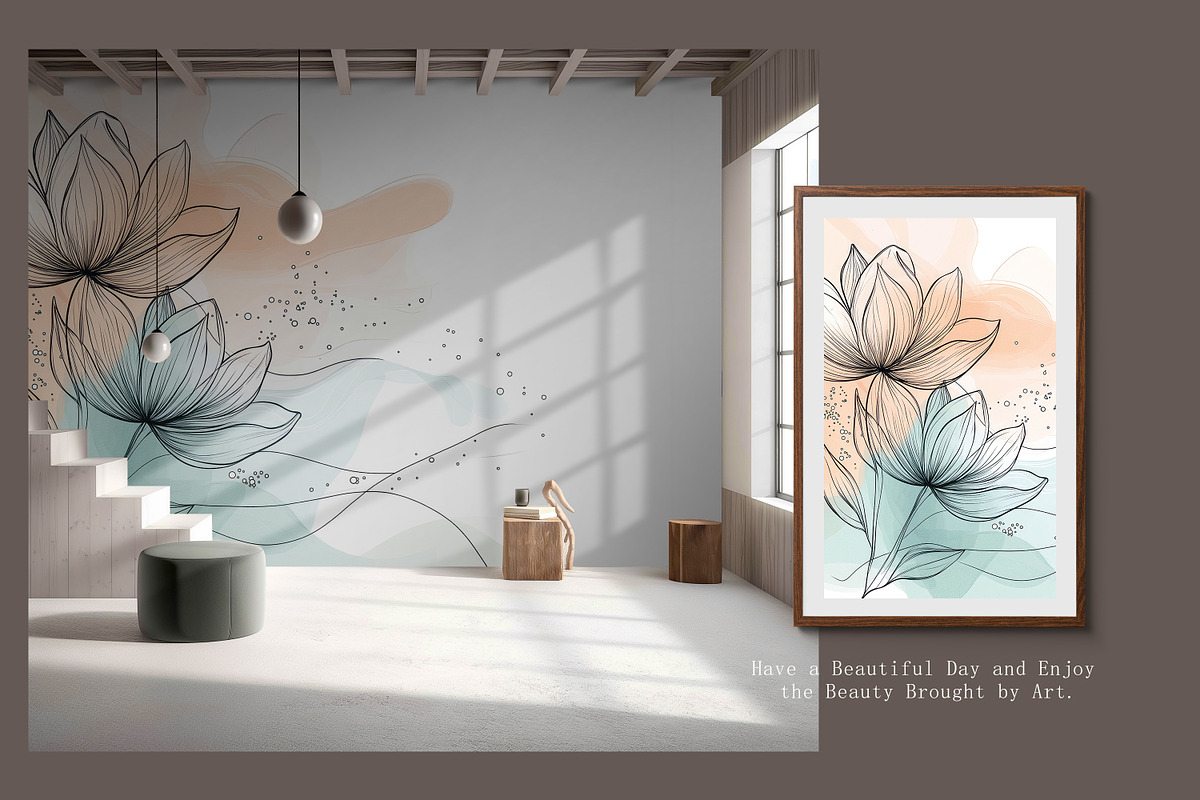 Abstract Combination Art Wallpaper, a Decorative Illustration by fei long (Photo 5 of 10)