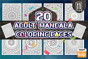 500 UNIQUE MANDALA COLORING PAGES, a Decorative Illustration by ElimesherStudio (Thumbnail 6 of 11)