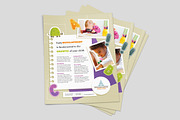 Kindergarten Flyer Template, a Flyer Template by StockLayouts (Thumbnail 2 of 3)