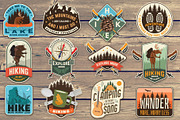 Hiking and Outdoor Patches/Stickers, a Branding & Logo Template by sivVector (Thumbnail 2 of 3)