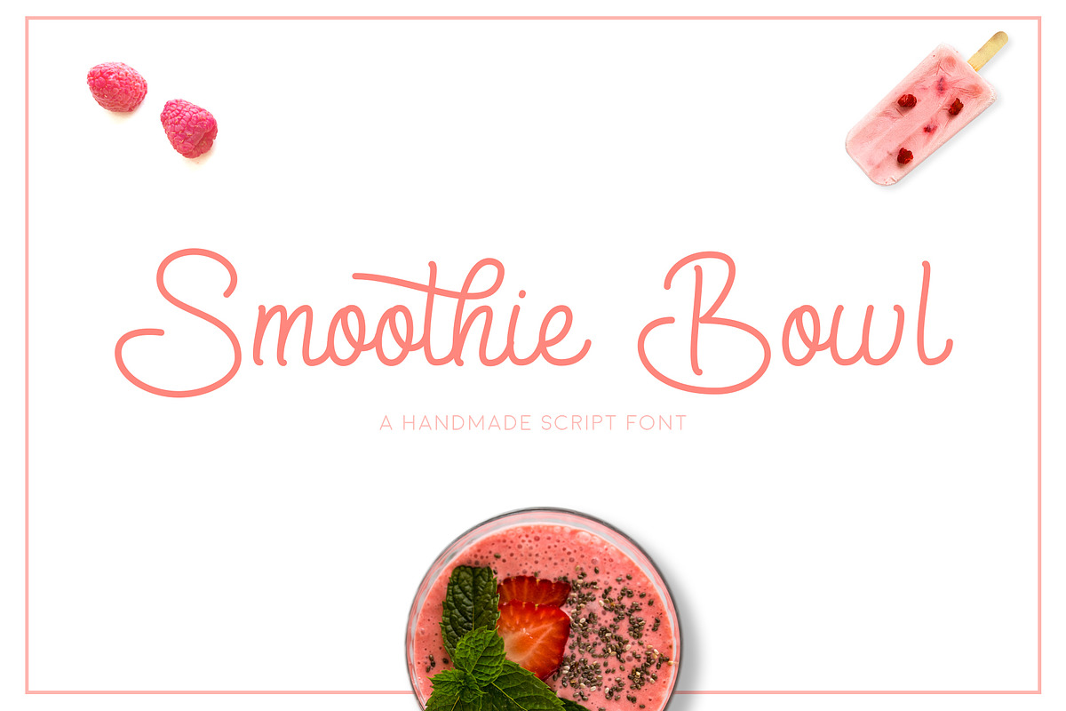 Smoothie Bowl Script Font preview 8