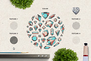 Diamonds are Forever. Modern Crystal, a Texture Illustration by Elena Paletskaya (Thumbnail 3 of 6)