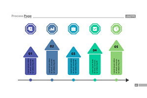 Five Arrows Slide Template