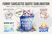 Funny Sarcastic Quote Sublimation, an Illustration by Artnoy (Thumbnail 1 of 8)