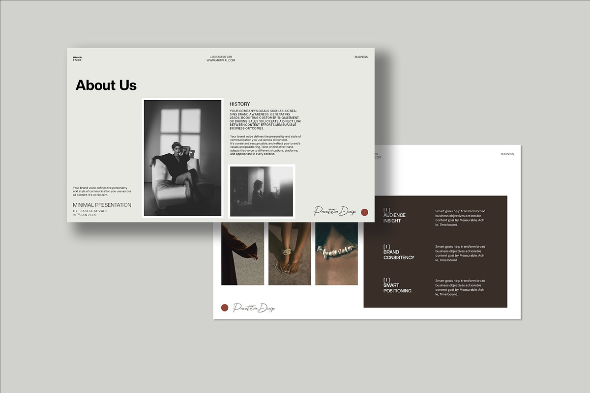 Minimal Presentation Template preview 2