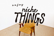 NicheThings Messy Handwritten Script, a Script Font by Struvictory.art (Thumbnail 9 of 9)