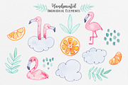 Flamingo Punch, an Animal Illustration by Petite Salade (Thumbnail 2 of 4)
