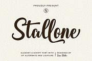 Stallone - Elegant A Script Font, a Script Font by Suza Studio