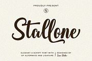 Stallone - Elegant A Script Font, a Script Font by Suza Studio (Thumbnail 1 of 9)