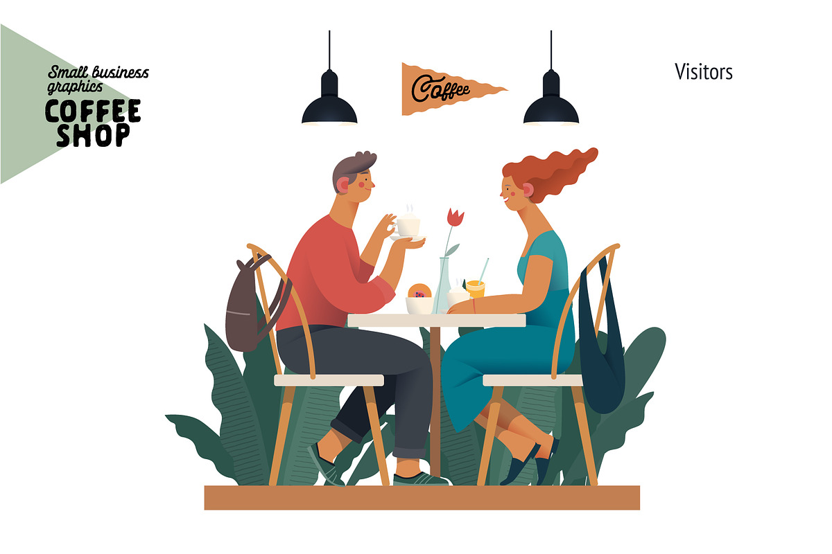 Coffee shop, Small business (vector), a Templates & Theme by Grivina's shop (Photo 11 of 20)