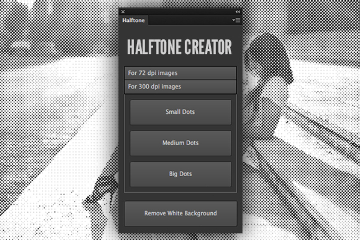 Halftone Creator Photoshop Plugin, a Plug-in Add-On by Medialoot (Photo 2 of 2)