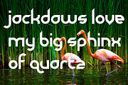 Dirty Flamingo, a Font by defaulterror (Thumbnail 2 of 3)