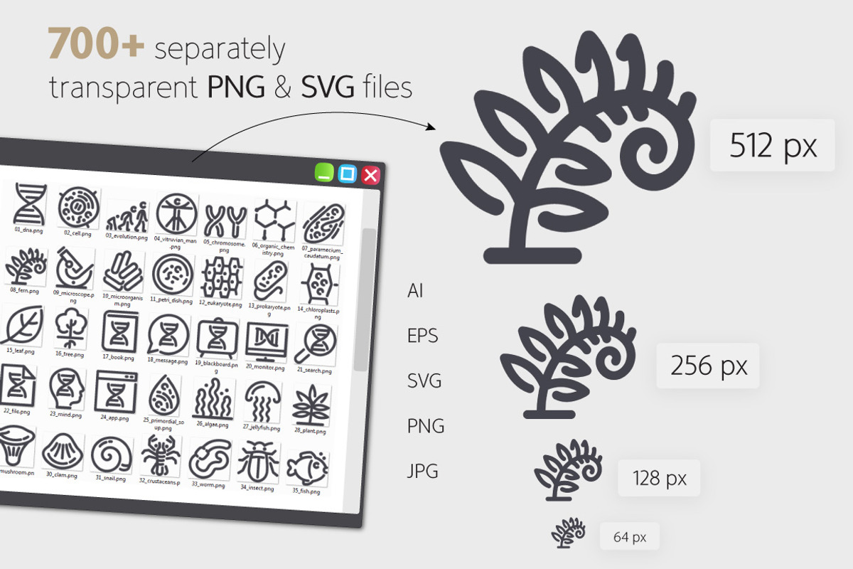 Nature 700+ Line Icons Bundle, an Outline Icon by Voysla's Shop (Photo 5 of 8)