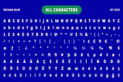 Becham Blur, a Sans Serif Font by Craft Supply Co. (Thumbnail 8 of 8)