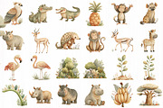 Safari Friends Animals collection, an Illustration by DreamCafeArt (Thumbnail 3 of 10)