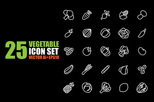 vegetables vector set 