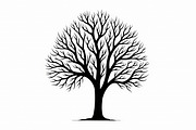 Nature Tree Silhouette Set, an Illustration by Creativeshirt (Thumbnail 5 of 9)