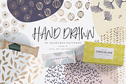 Hand Drawn Seamless Patterns 1, a Pattern Graphic by 7th Avenue Designs (Thumbnail 1 of 4)